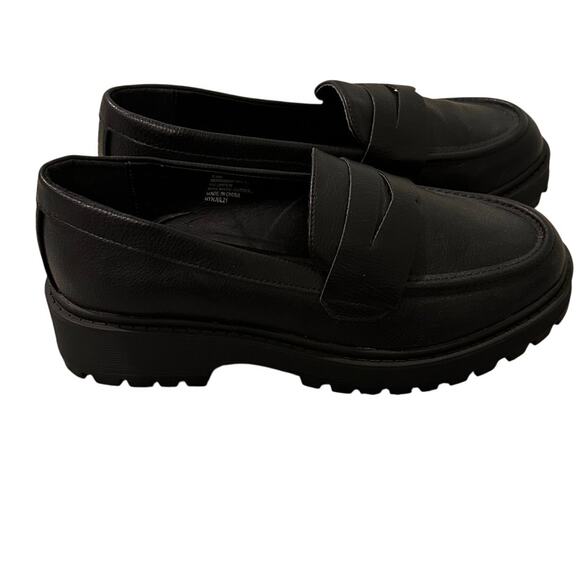 Brand New Sincerely Jules Rocker Platform Penny Loafers Black, 8.5 - Picture 5 of 7